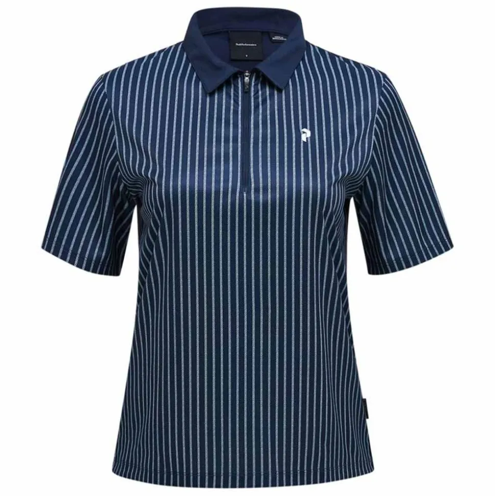 Graphic Shortsleeve Zip Polo Dam