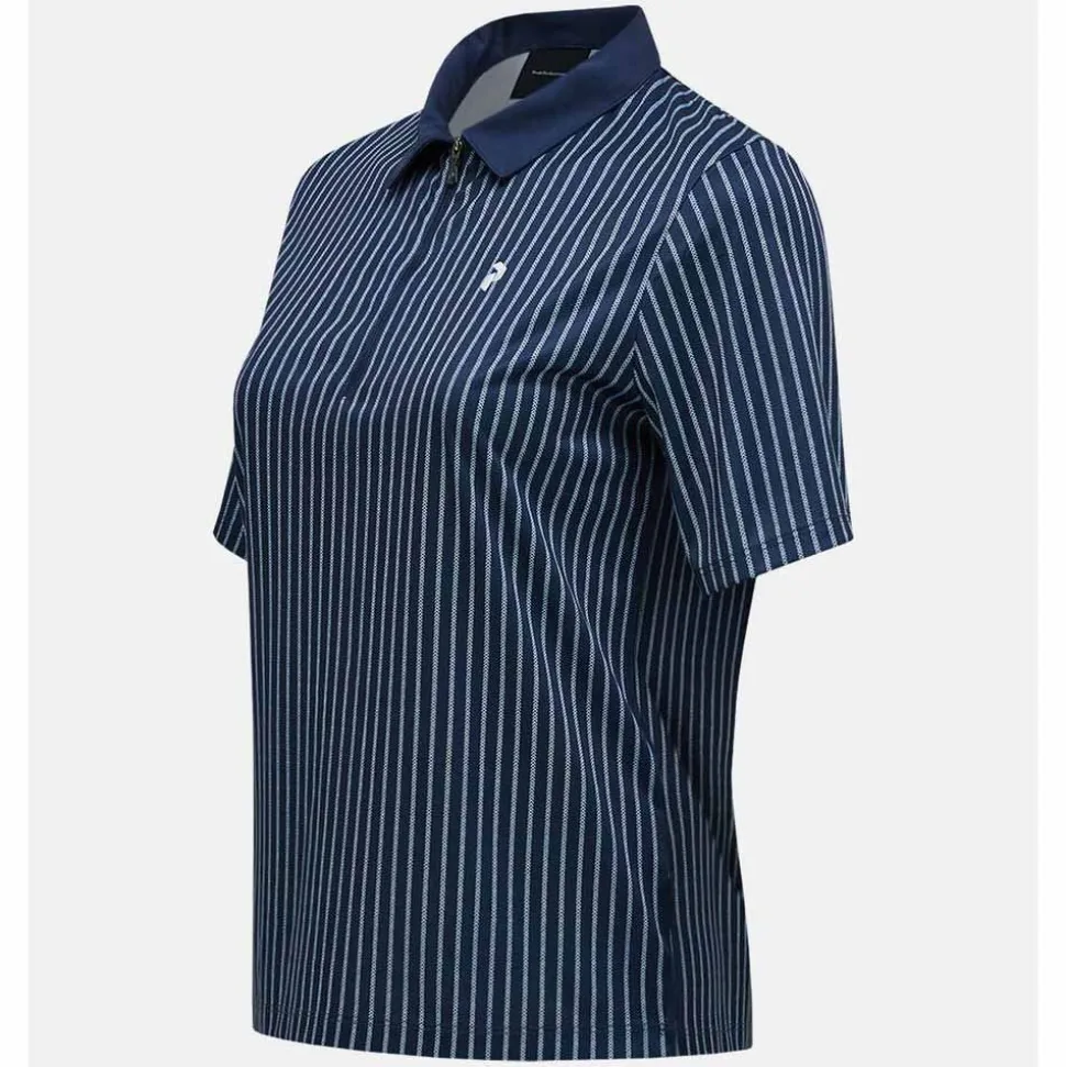 Graphic Shortsleeve Zip Polo Dam