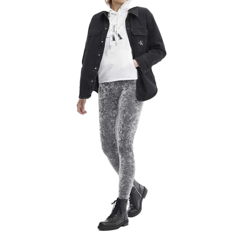 Grey Velvet Leggings Dam