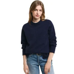 Herringbone Detail Crew Neck Dam