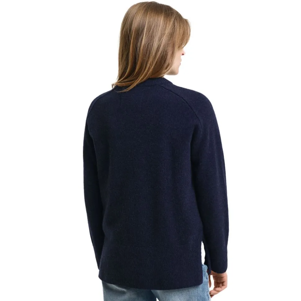 Herringbone Detail Crew Neck Dam