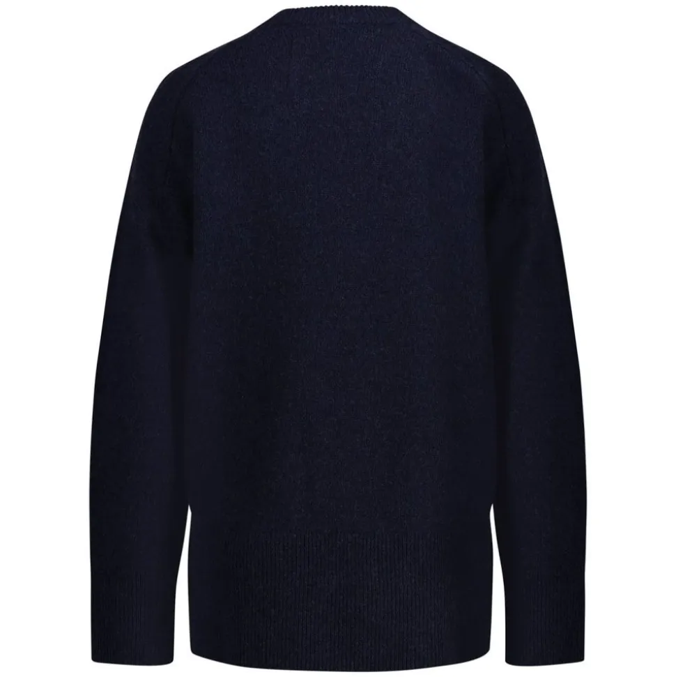 Herringbone Detail Crew Neck Dam