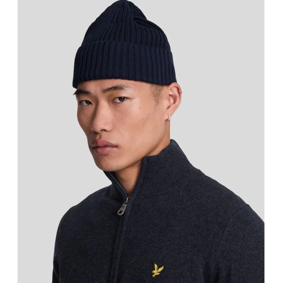 Lambswool Blend Zip Through Cardigan Herr