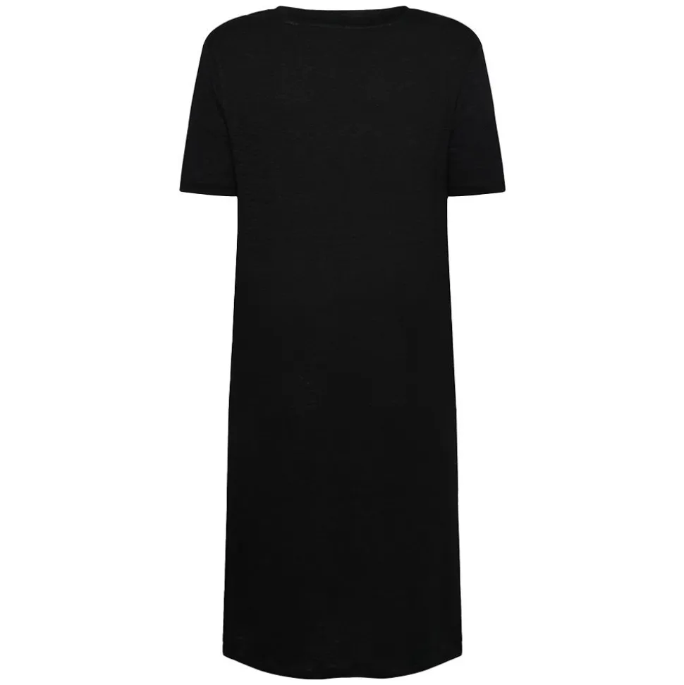 Linen Short Sleeved T-Shirt Dress Dam