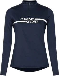 Logo Print Half-Zip Dam
