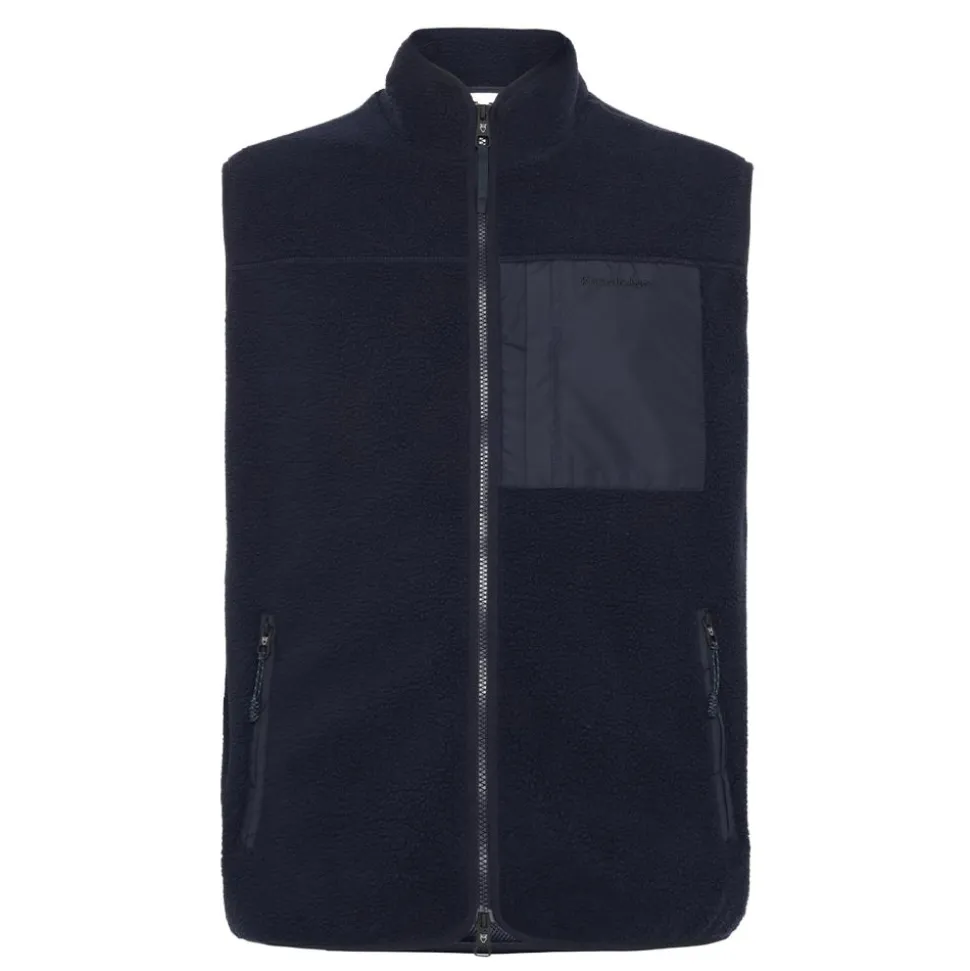 Loose Fit Zip Fleece Vest GRS/Vegan herr