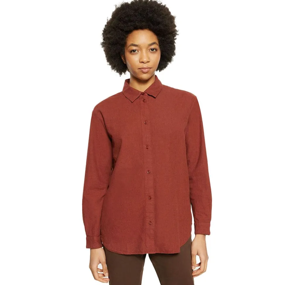 Loose Flannel Long Sleeved Shirt Dam
