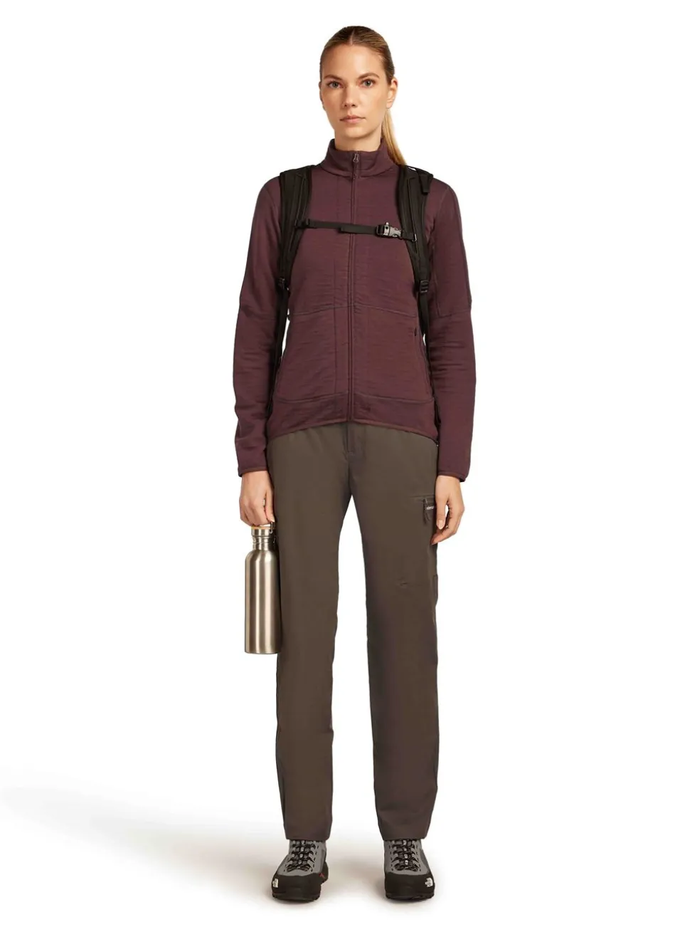 Merino 400 RealFleece Descender Lonfsleeve Zip dam