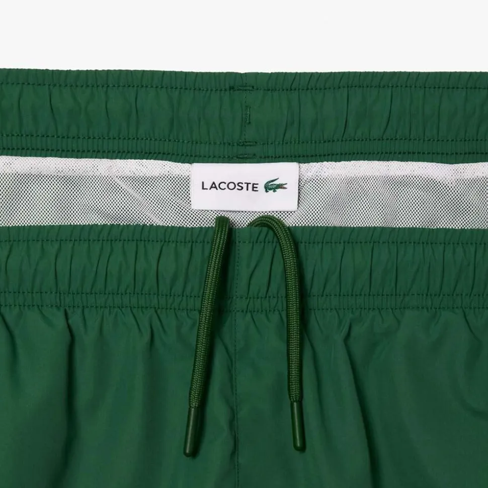 Mid Lenght Slogan Swim Trunks Herr