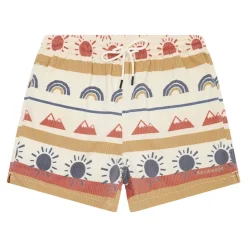 Mid-thigh seersucker swimshorts herr