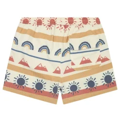 Mid-thigh seersucker swimshorts herr