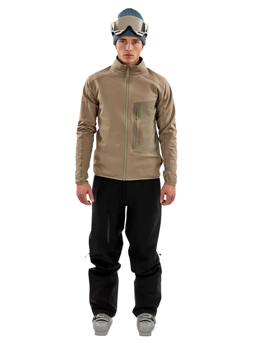 M-8 TECNO GRID FLEECE T-NECK herr