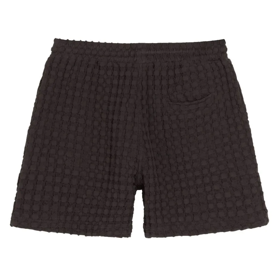 Nearly Black Porto Waffle Shorts Herr