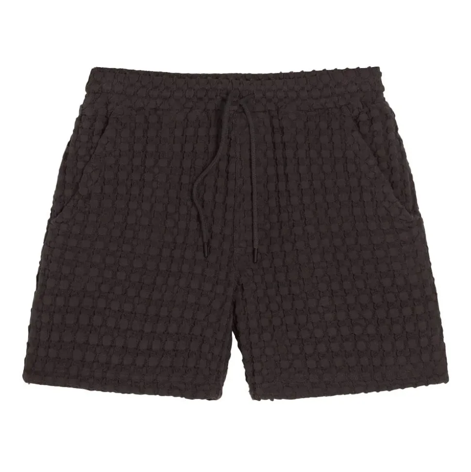 Nearly Black Porto Waffle Shorts Herr