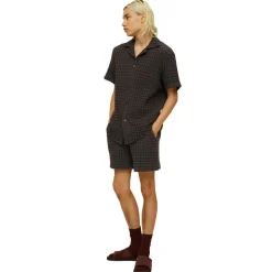 Nearly Black Porto Waffle Shorts Herr