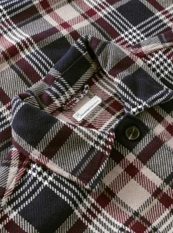 Organic Cotton Checked Flannel Overshirt GOTS dam