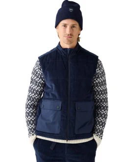 Organic Cotton Corduroy Vest GOTS herr
