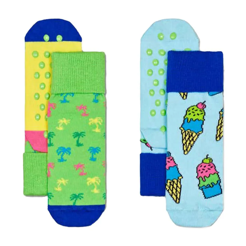 2-Pack Palmtree Antislip Sock Junior