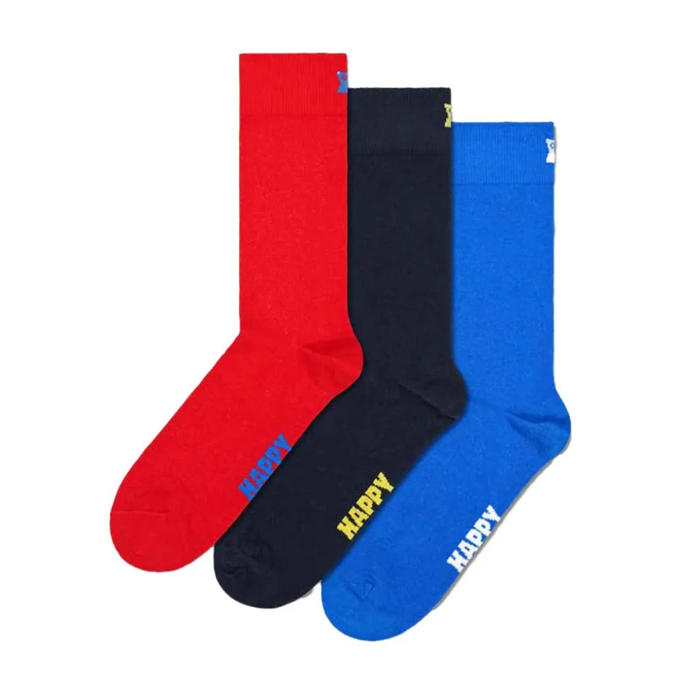 3-Pack Solid Socks