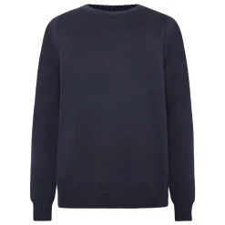 Plain knitted crew neck - GOTS/Vegan herr