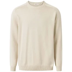 Plain Knitted Crew Neck Herr