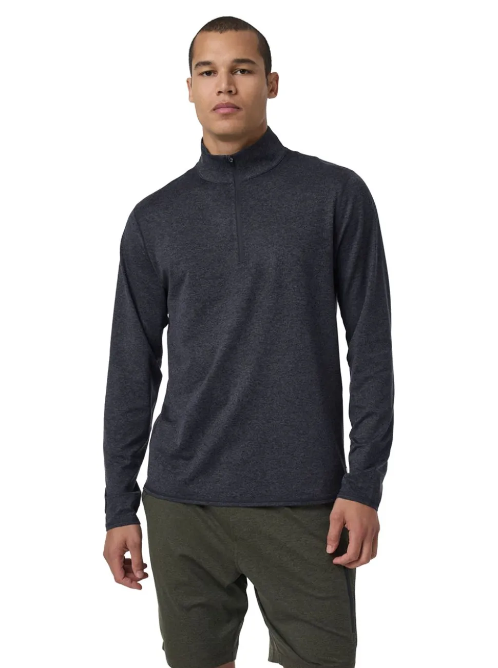 Ponto 1/2 Zip Mock Neck herr
