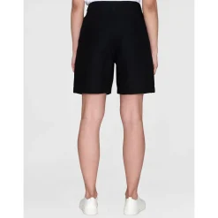 Posey Wide High-Rise Linen Shorts Dam