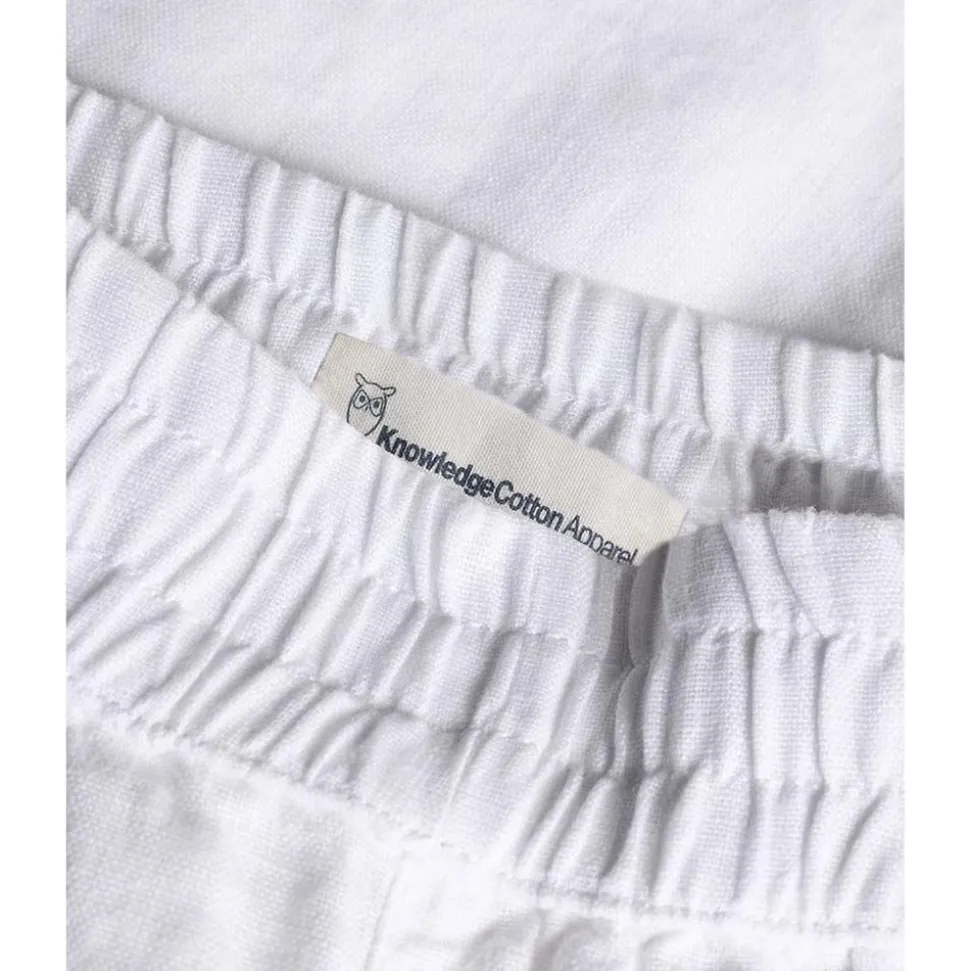 Posey Wide Mid-rise Linen Shorts Dam
