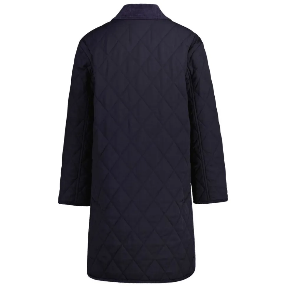 Quilted Cord Detailed Coat Dam