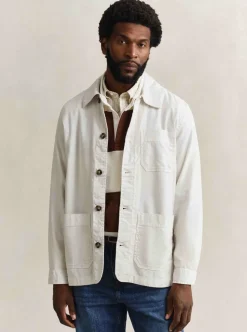 REG COTTON / LINEN OVERSHIRT HERR
