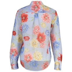REG FLORAL PRINT CTN SILK LS SHIRT DAM