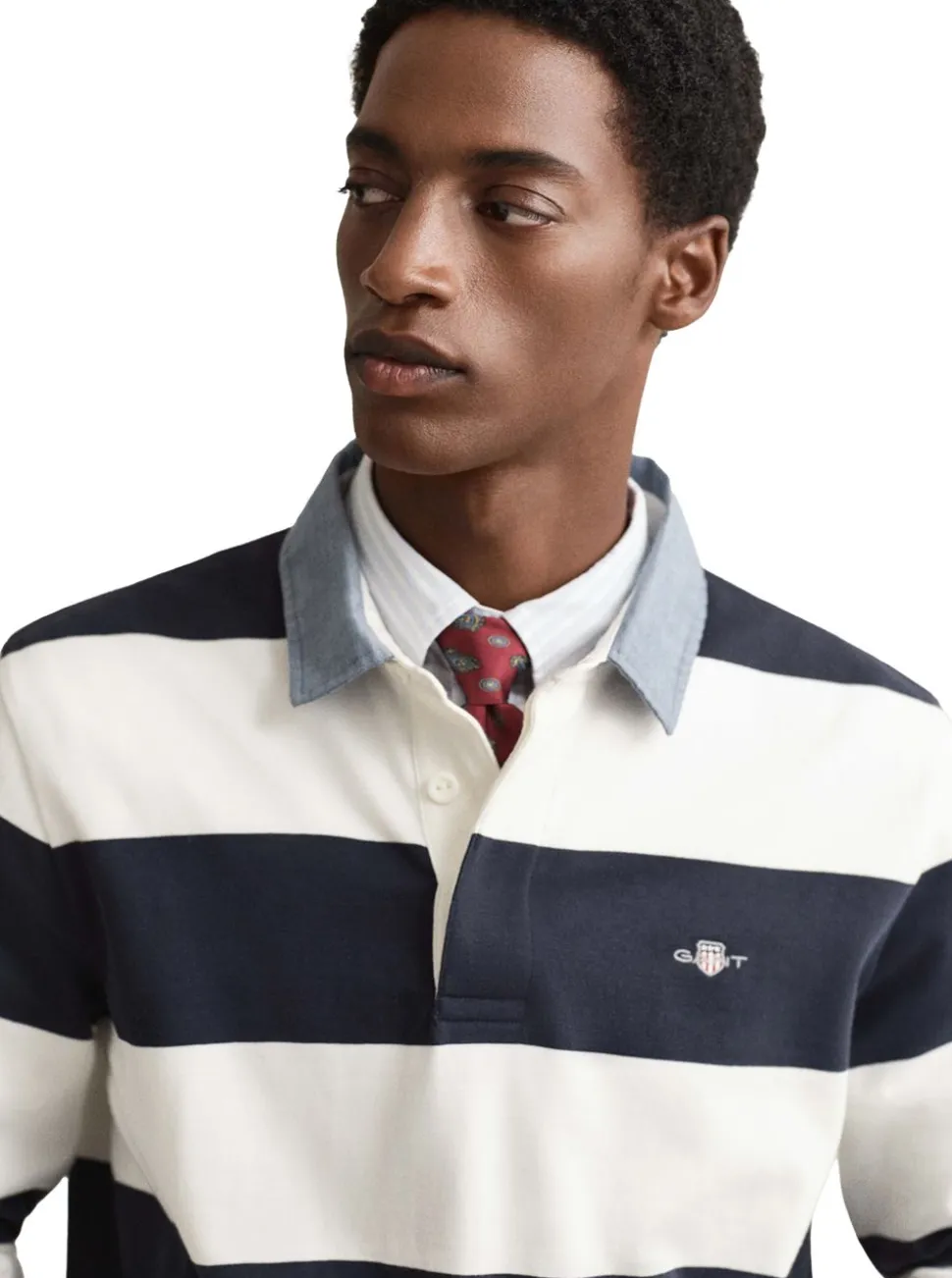 REGULAR CHAMBRAY STRIPE HEAVY RUGGER HERR