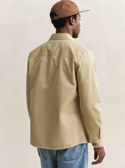 REGULAR COTTON TWILL OVERSHIRT HERR