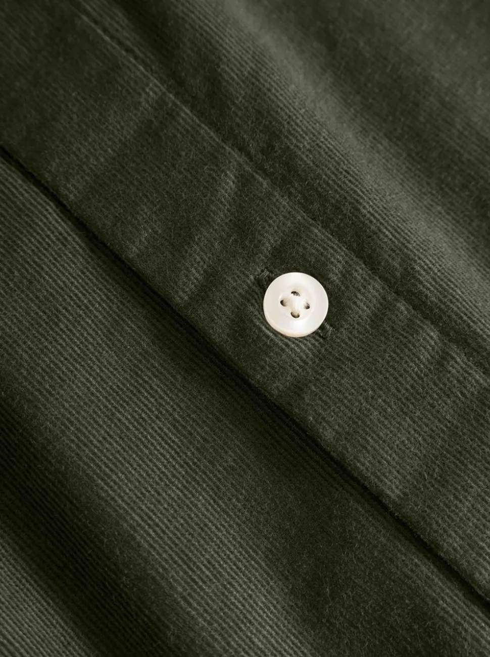 Regular fit corduroy shirt - GOTS/Vegan herr