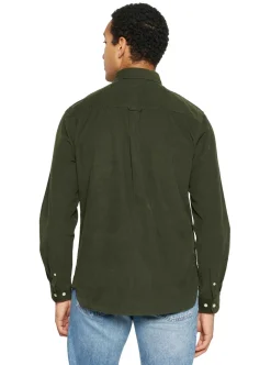 Regular fit corduroy shirt - GOTS/Vegan herr