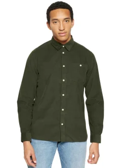 Regular fit corduroy shirt - GOTS/Vegan herr