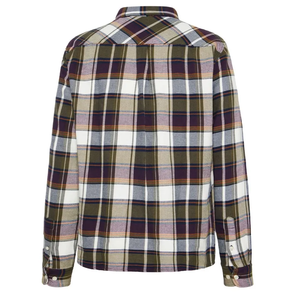 Regular light flannel checkered shirt - GOTS/Vegan