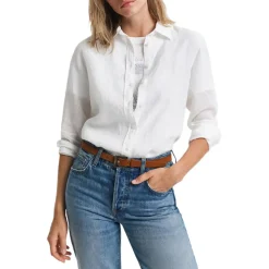Regular Linen Champray Shirt Dam