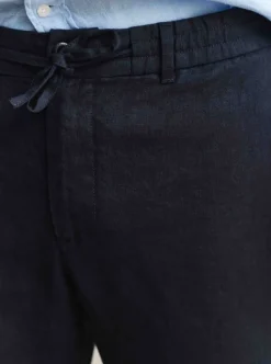 REGULAR LINEN DS PANTS HERR