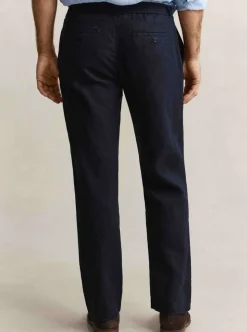 REGULAR LINEN DS PANTS HERR
