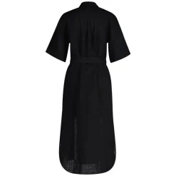Regular Linen Short Sleeve Shirt Dress Dam