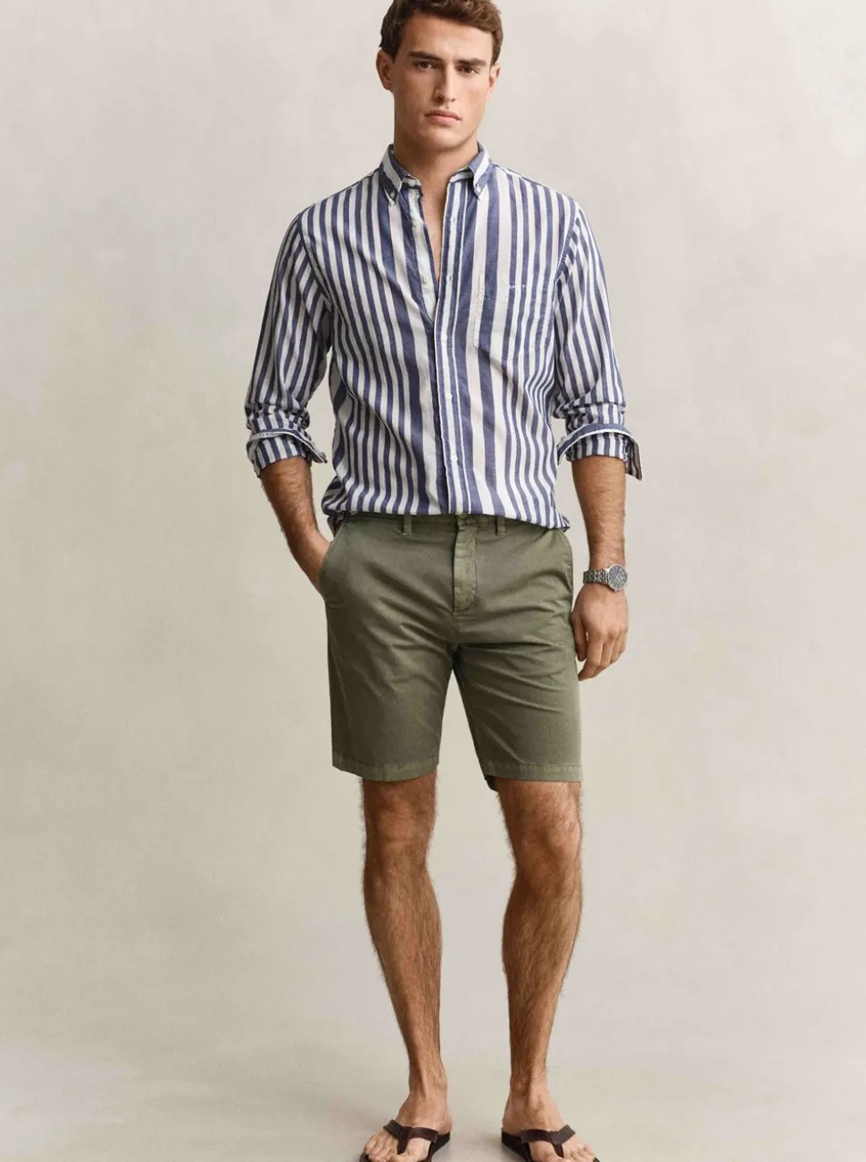 REGULAR SUNFADED CHINO SHORTS HERR