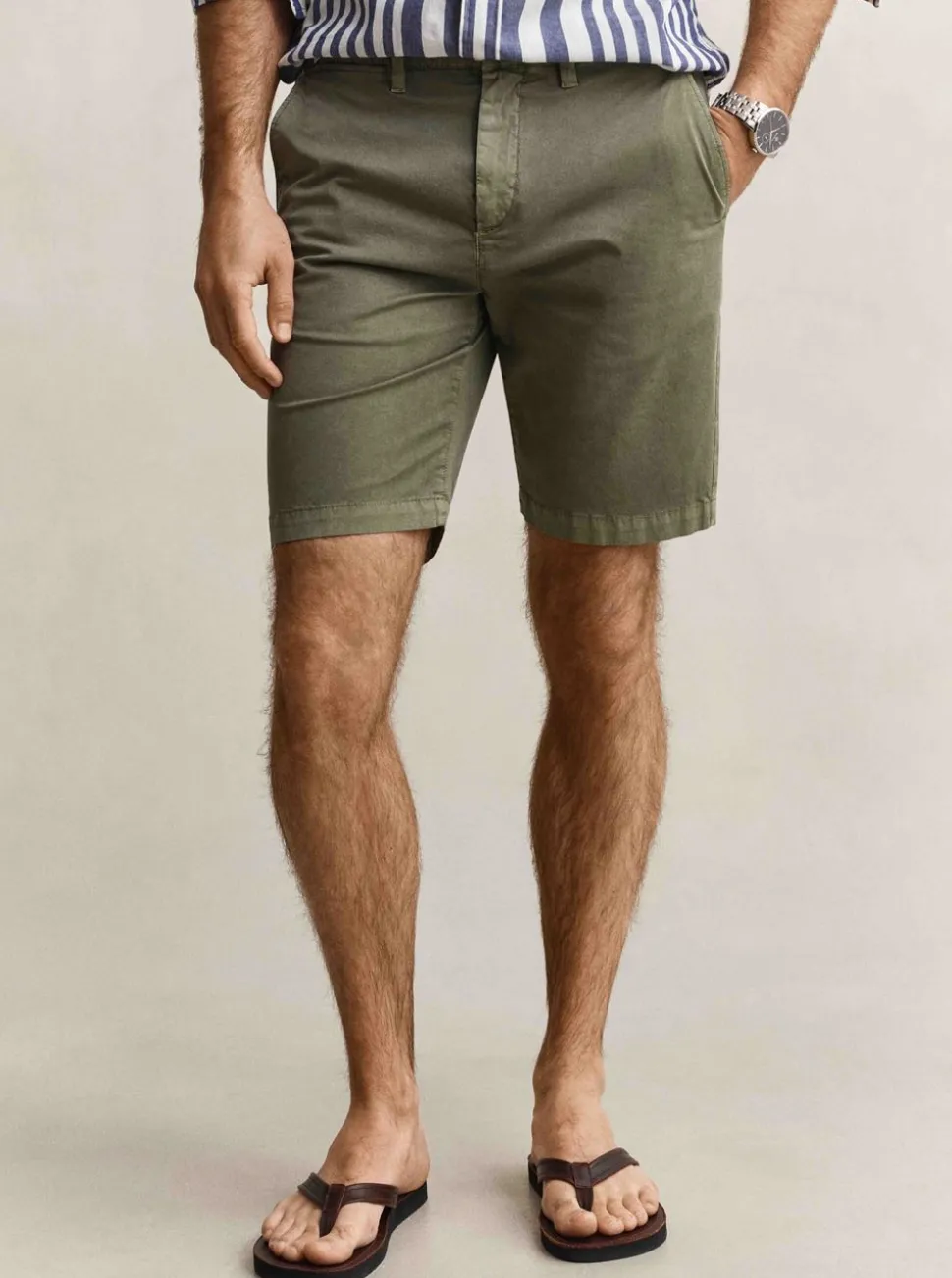 REGULAR SUNFADED CHINO SHORTS HERR