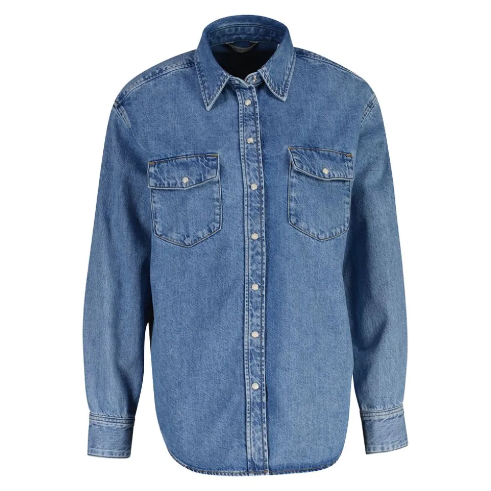 RELaxed DENIM POCKET LS SHIRT dam