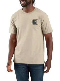 Relaxed Fit Lightweight Short-Sleeve C Graphic T-Shirt