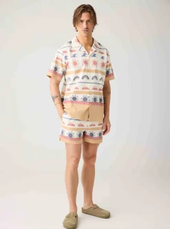 Relaxed print short sleeve shirt