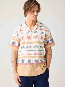 Relaxed print short sleeve shirt