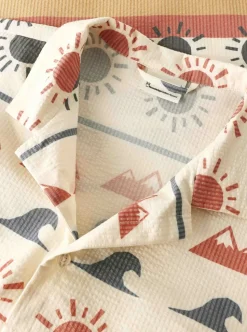 Relaxed print short sleeve shirt