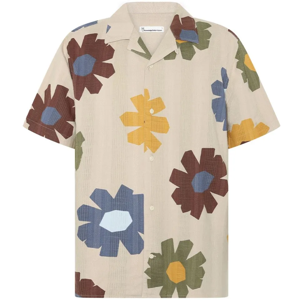 Relaxed print short sleeve shirt herr