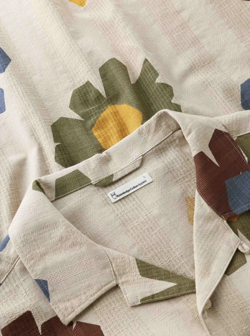 Relaxed print short sleeve shirt herr